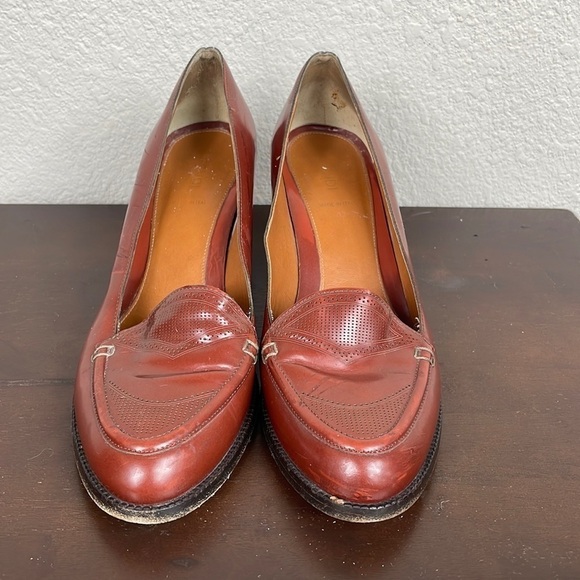 Fendi Austen Spazzolato Loafer Heels Bi Color Career Art To Wear Sz 40.5 - Picture 3 of 16